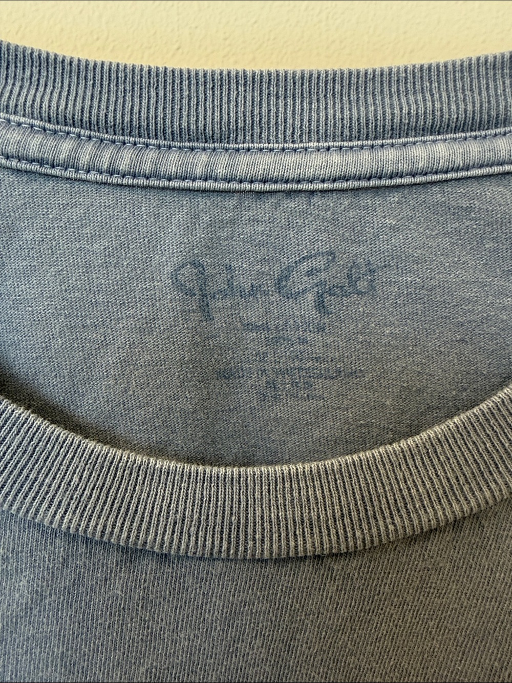 Brandy Melville Soft Faded Blue Crew Tee - Picture 3 of 4
